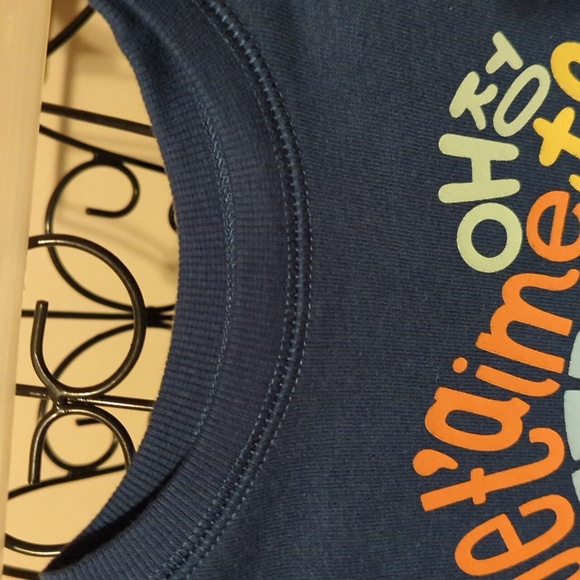 Kohl's Love Te Amo Liebe Jetaime Sweatshirt Baby 18 Months M So Soft Blue NEW - Picture 5 of 13